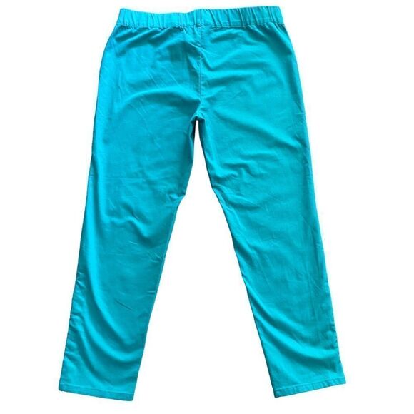 Soft Surroundings | Colorful Metro Pants in Turquoise - Picture 4 of 8